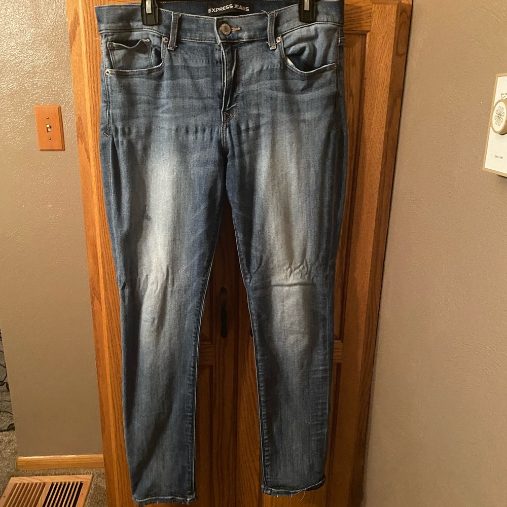 Express Sz 12R Denim Jeans lightwash skinny midris